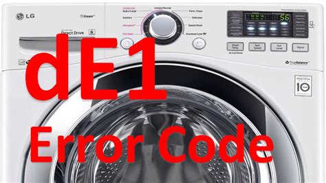 lg inverter direct drive washer ue code|How to Resolve UE Error Code on your LG Washer